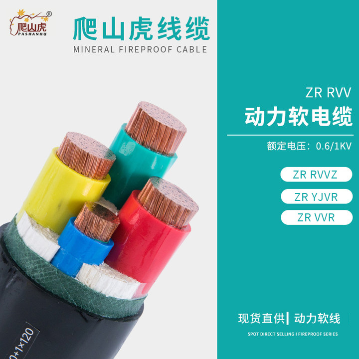ZR-RVV  0.6/1KV  软电缆